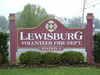 Sign for Lewisburg Volunteer Fire Department Station 2